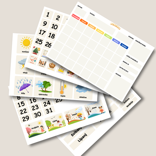 MOJ PRVI KALENDAR - PDF Edukativni kalendar za djecu