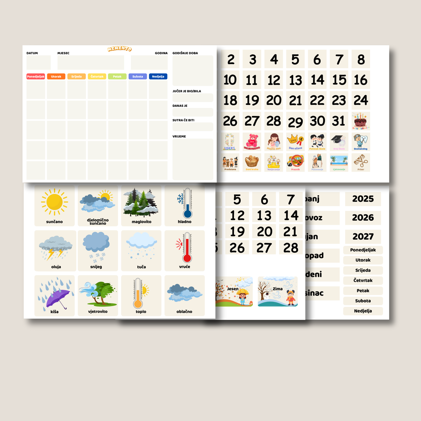 MOJ PRVI KALENDAR - PDF Edukativni kalendar za djecu