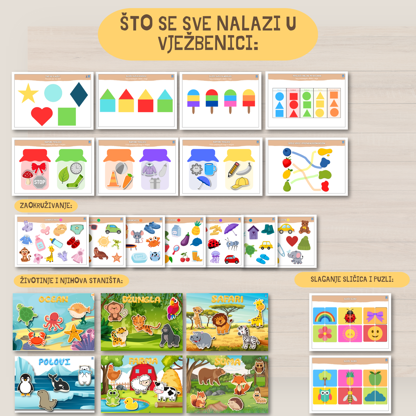 Memento edukativne vježbenice za printanje