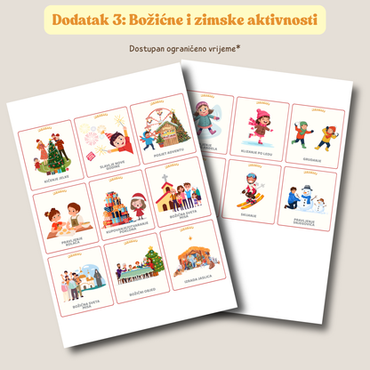 Uz Memento Edukativne Kartice Aktivnosti dobije i bonus bozicne i zimske aktivnosti