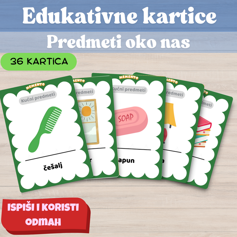edukacijske kartice pdf ispis za PREDMETI OKO NAS
Edukativne kartice PDF za tiskanje – PREDMETI OKO NAS