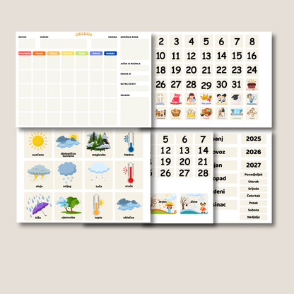 MOJ PRVI KALENDAR - PDF Edukativni kalendar za djecu