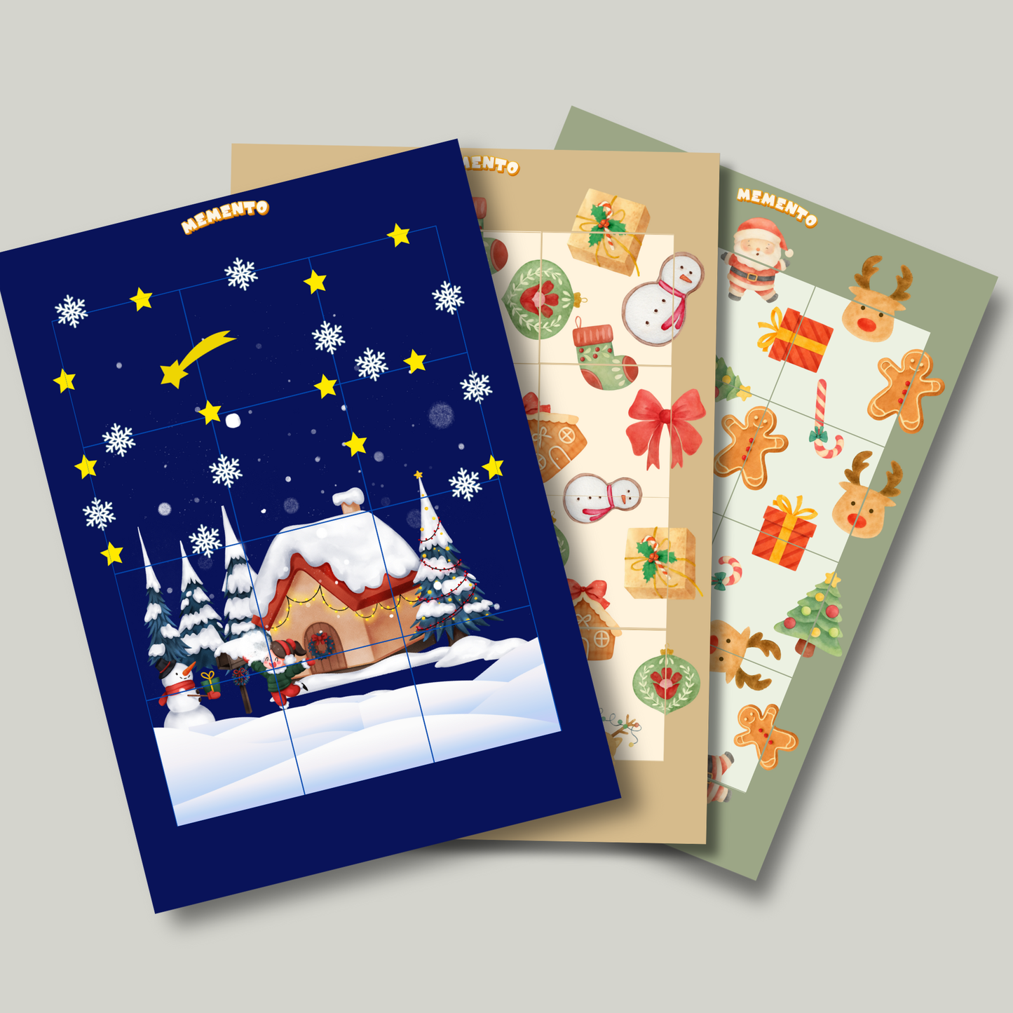 BOŽIĆNE SLAGALICE - Set od 3 puzzle