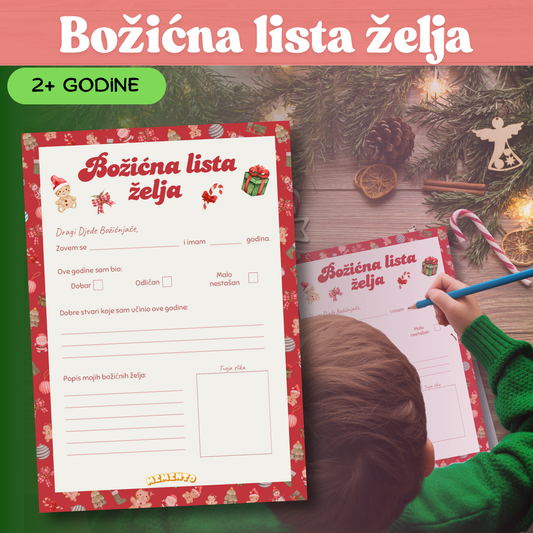 PISMO DJEDA BOŽIĆNJAKU - PDF Božićna Lista Želja