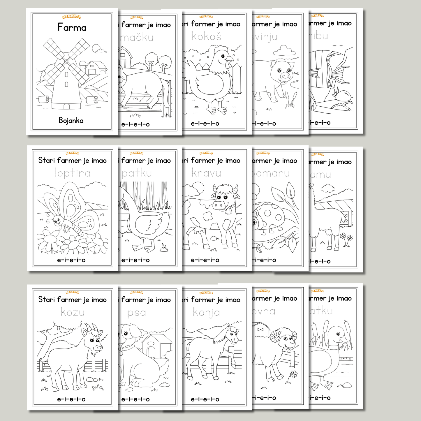 FARMER PDF bojanka za djecu – 15 Stranica